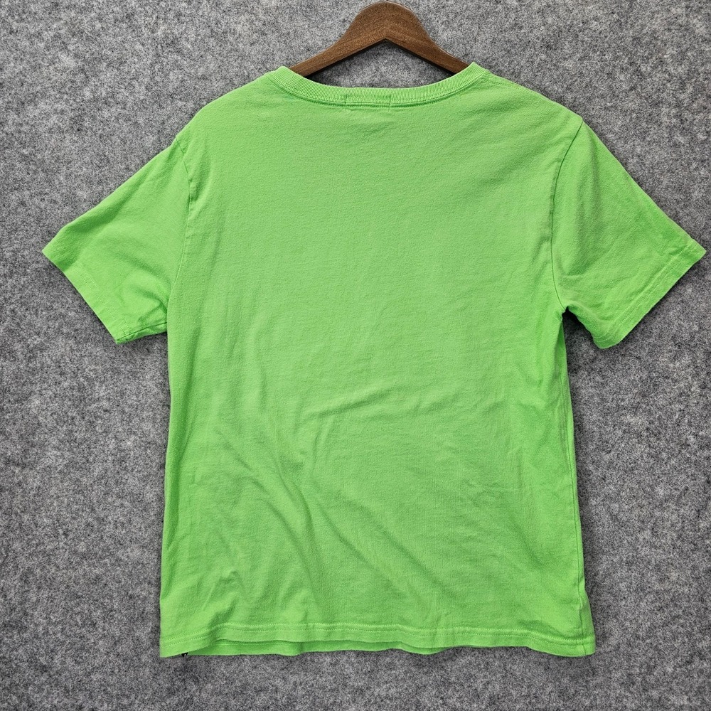 Polo Ralph Lauren T Shirt Boys L 14 16 Lime Green Pony Logo School Preppy Tee - Picture 2 of 8